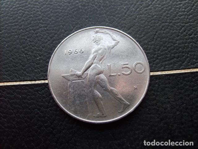Monedas antiguas de Europa: ITALIA 50 LIRAS 1966