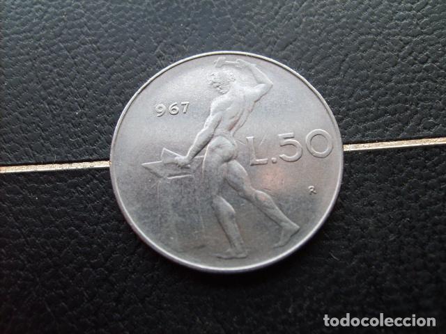 Monedas antiguas de Europa: ITALIA 50 LIRAS 1967