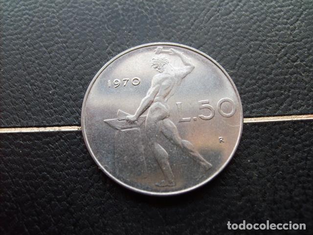 Monedas antiguas de Europa: ITALIA 50 LIRAS 1970
