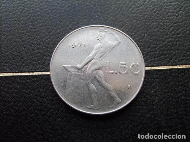 Monedas antiguas de Europa: ITALIA 50 LIRAS 1971
