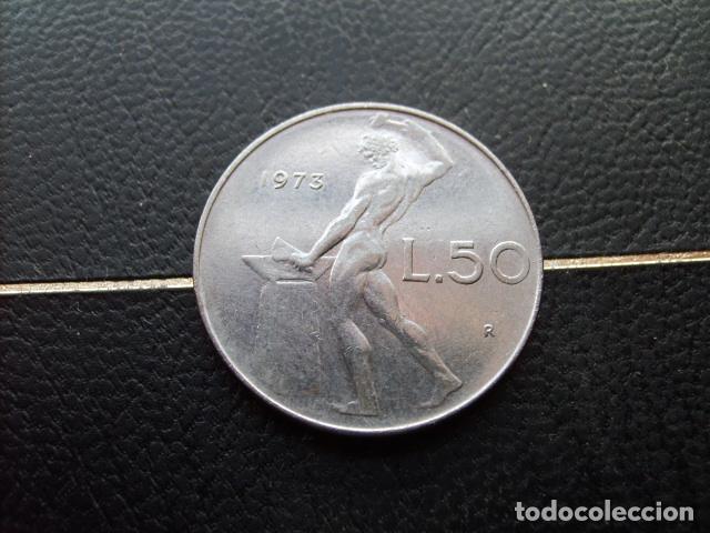 Monedas antiguas de Europa: ITALIA 50 LIRAS 1973