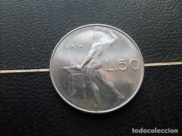 Monedas antiguas de Europa: ITALIA 50 LIRAS 1974
