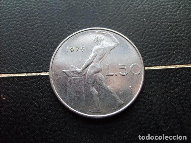Monedas antiguas de Europa: ITALIA 50 LIRAS 1976