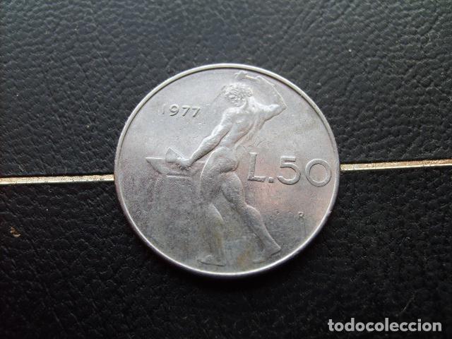 Monedas antiguas de Europa: ITALIA 50 LIRAS 1977
