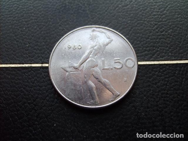 Monedas antiguas de Europa: ITALIA 50 LIRAS 1980