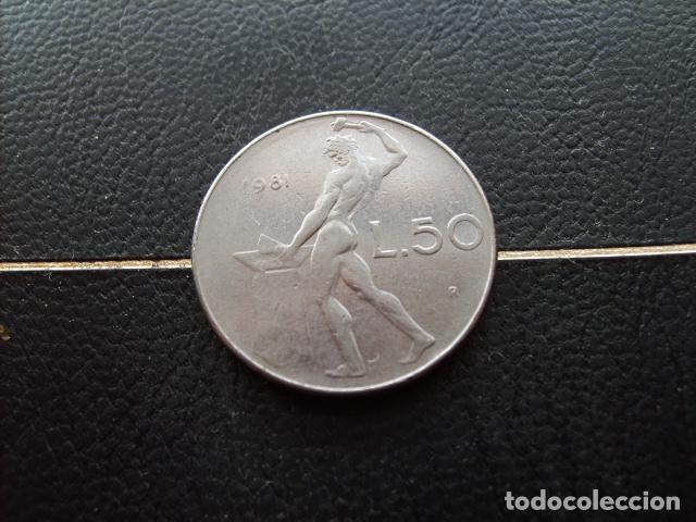 Monedas antiguas de Europa: ITALIA 50 LIRAS 1981