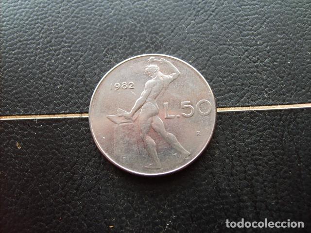 Monedas antiguas de Europa: ITALIA 50 LIRAS 1982