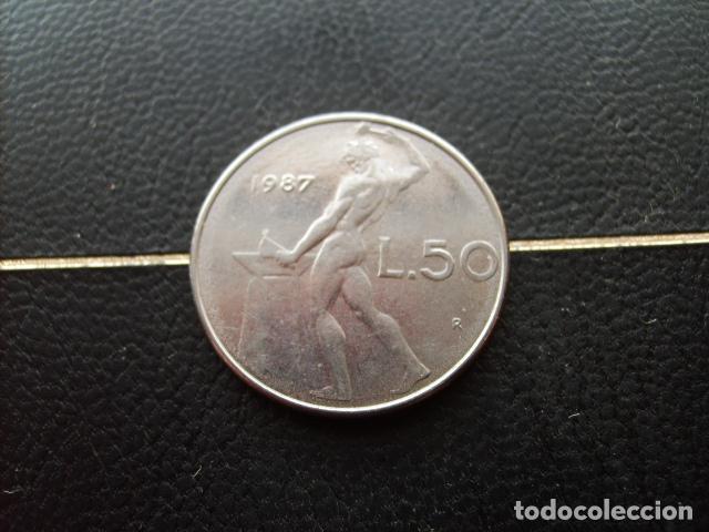 Monedas antiguas de Europa: ITALIA 50 LIRAS 1987