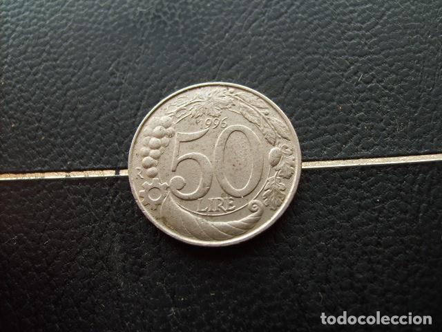 Monedas antiguas de Europa: ITALIA 50 LIRAS 1996