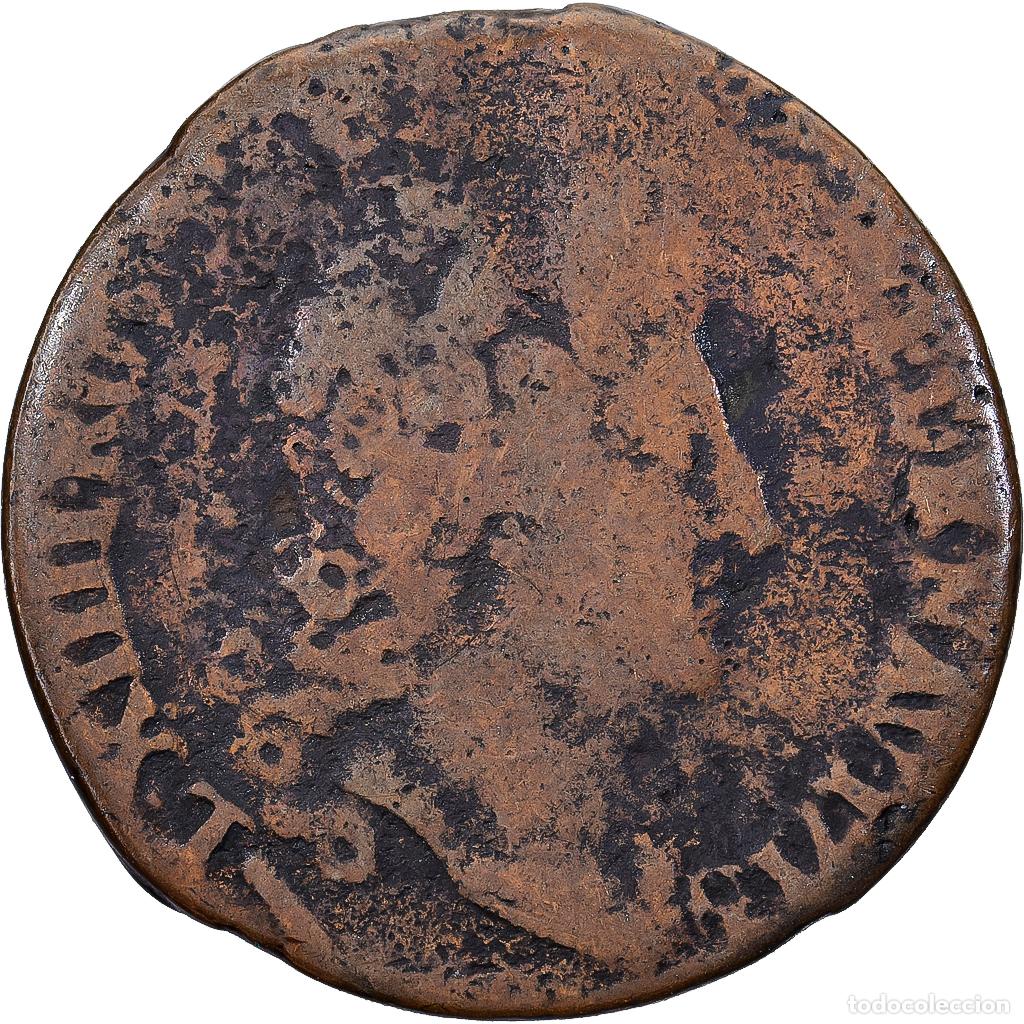 Monedas antiguas de Europa: [#1224062] Francia, Louis XIV, Liard de Lille, 1713, Lille, Cobre, BC, Gadoury:82