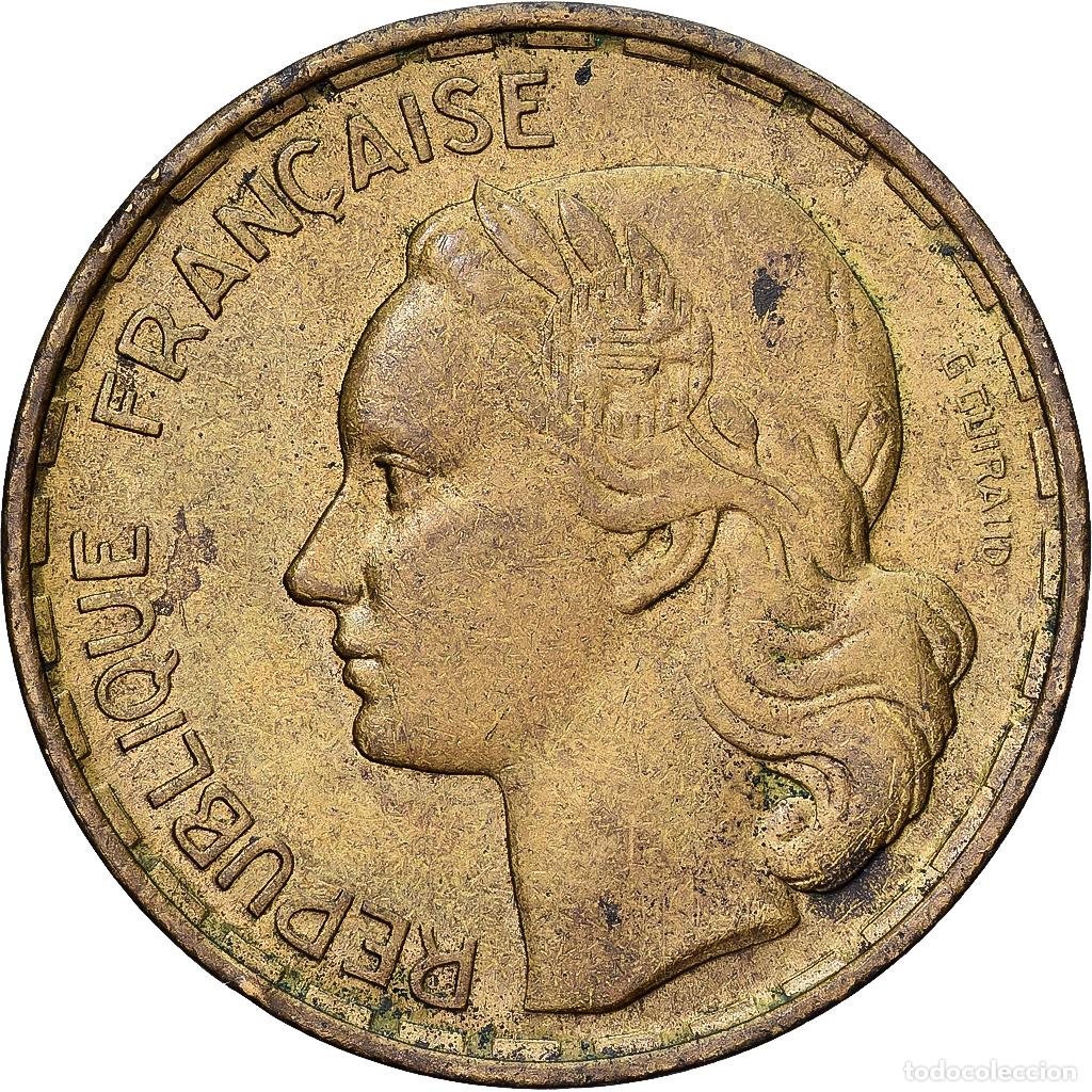 Monedas antiguas de Europa: [#1224106] Francia, 50 Francs, Guiraud, 1954, Beaumont - Le Roger, Aluminio - bronce, MBC