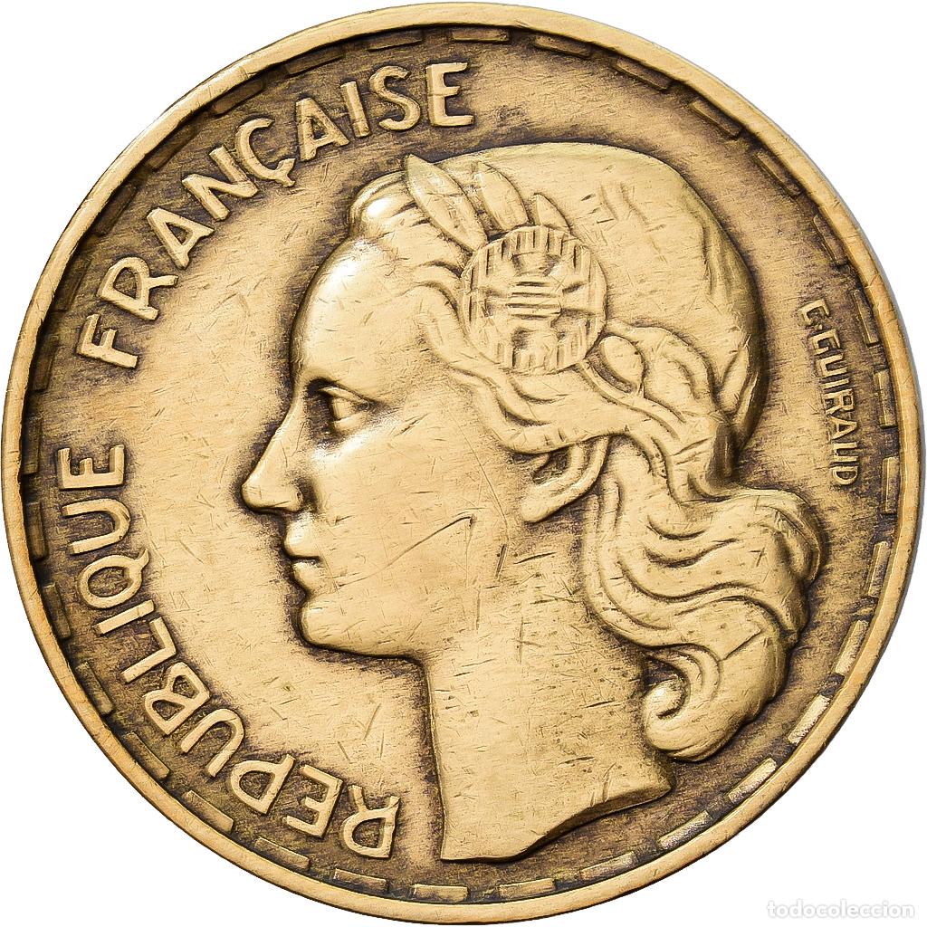 Monedas antiguas de Europa: [#1224107] Francia, 50 Francs, Guiraud, 1954, Paris, Cleaned, Aluminio - bronce, MBC, Le