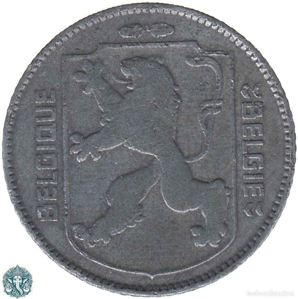 Monedas antiguas de Europa: B&Eacute;LGICA 1 Franco 1943 Leopoldo III KM#127 Leyenda Belgique - Belgie