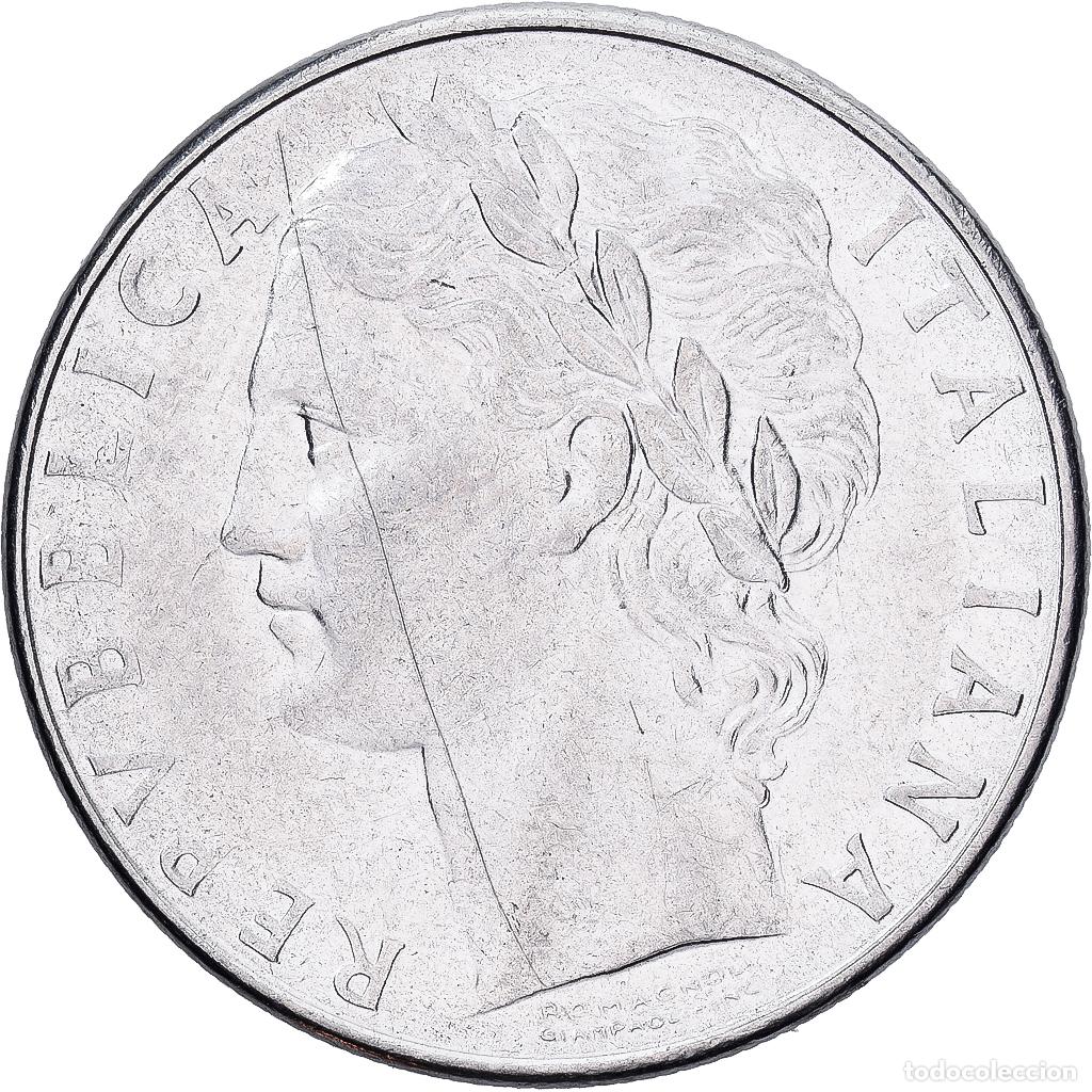 Monedas antiguas de Europa: [#1224149] Italia, 100 Lire, 1977, Rome, Acero inoxidable, MBC, KM:96.1