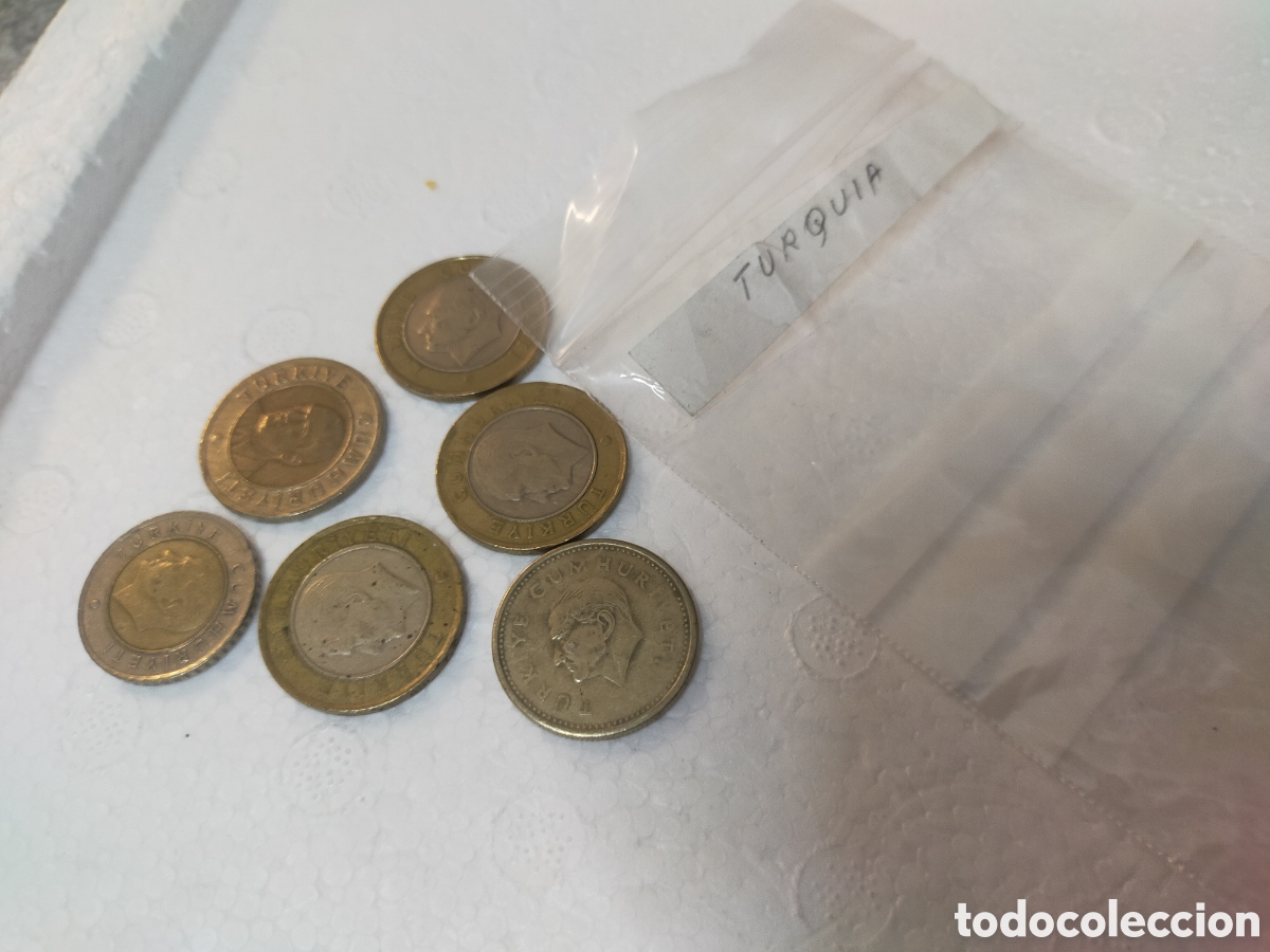 Monedas antiguas de Europa: 6 Monedas de Turqu&iacute;a