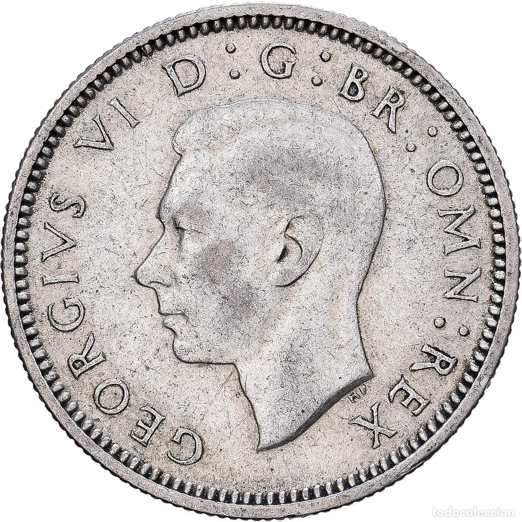 Monedas antiguas de Europa: [#1224174] Gran Breta&ntilde;a, George VI, 6 Pence, 1939, Plata, MBC+, KM:852