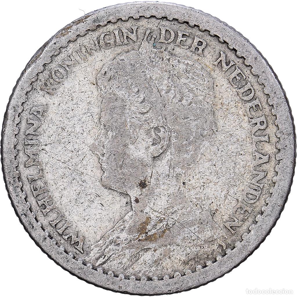 Monedas antiguas de Europa: [#1224183] Pa&iacute;ses Bajos, Wilhelmina I, 10 Cents, 1912, Utrecht, Plata, BC+, KM:145