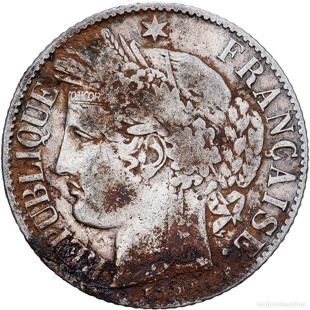 Monedas antiguas de Europa: [#1224170] Francia, Franc, C&eacute;r&egrave;s, 1894, Paris, Plata, BC+, Gadoury:465a, KM:822.1