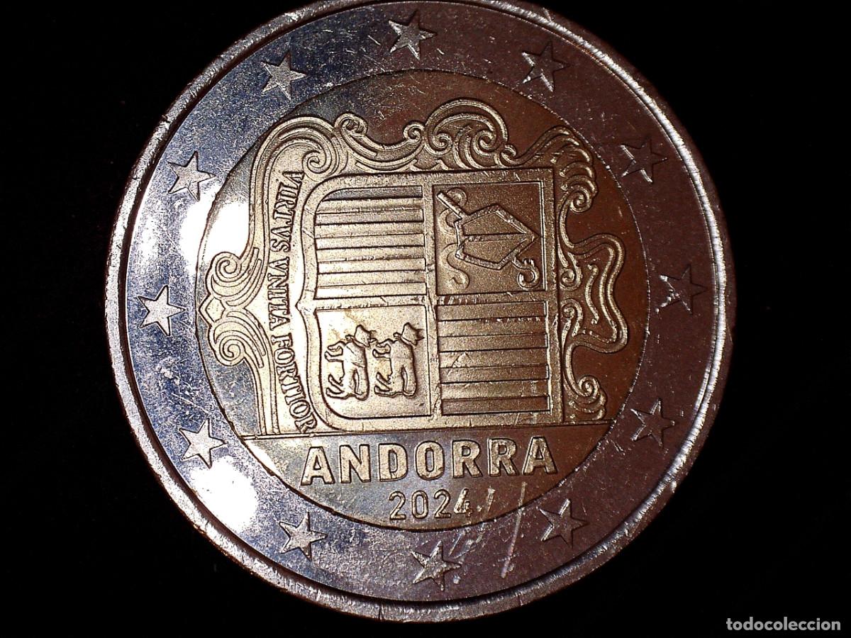 Monedas antiguas de Europa: 2 EUROS ANDORRA 2024 CIRCULADA - MONEDAS USADAS MONEDA USADA CIRCULADAS EURO