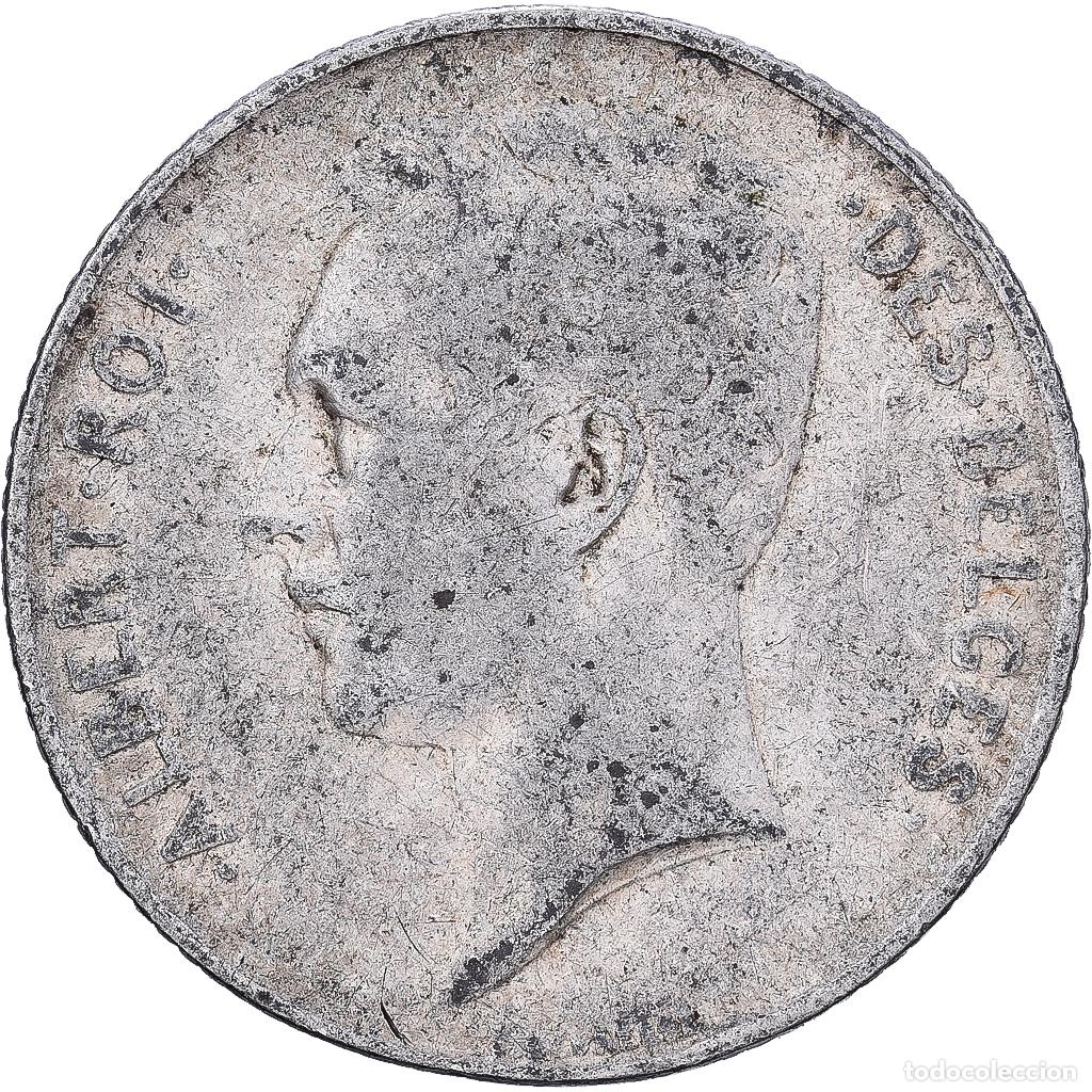 Monedas antiguas de Europa: [#1224173] B&eacute;lgica, Franc, 1911, Brussels, Plata, BC+, KM:Pn176