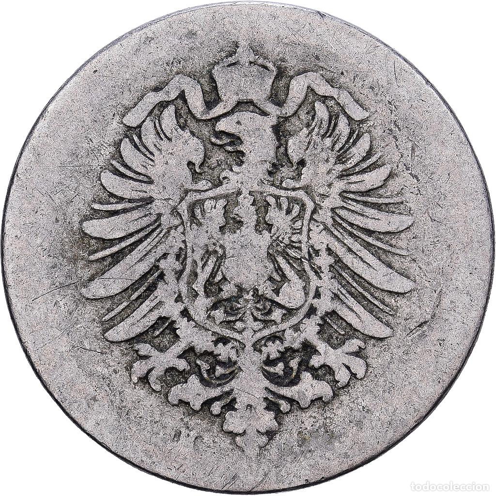 Monedas antiguas de Europa: [#1224205] ALEMANIA - IMPERIO, 5 Pfennig, 1876, Plata, BC