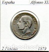 Monedas antiguas de Europa: ESPA&Ntilde;A 1879, 2 PESETAS, ALFONSO XII, AG;