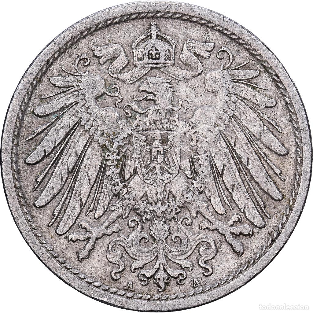 Monedas antiguas de Europa: [#1224209] ALEMANIA - IMPERIO, Wilhelm II, 10 Pfennig, 1912, Berlin, Cobre - n&iacute;quel, MBC