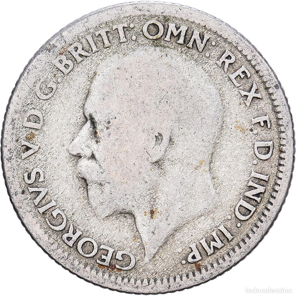 Monedas antiguas de Europa: [#1224213] Gran Breta&ntilde;a, George V, 6 Pence, 1929, Plata, BC+, KM:832