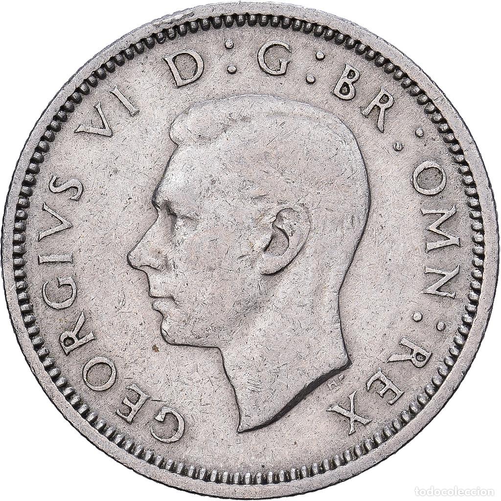 Monedas antiguas de Europa: [#1224215] Gran Breta&ntilde;a, George VI, 6 Pence, 1947, Cobre - n&iacute;quel, MBC, KM:862