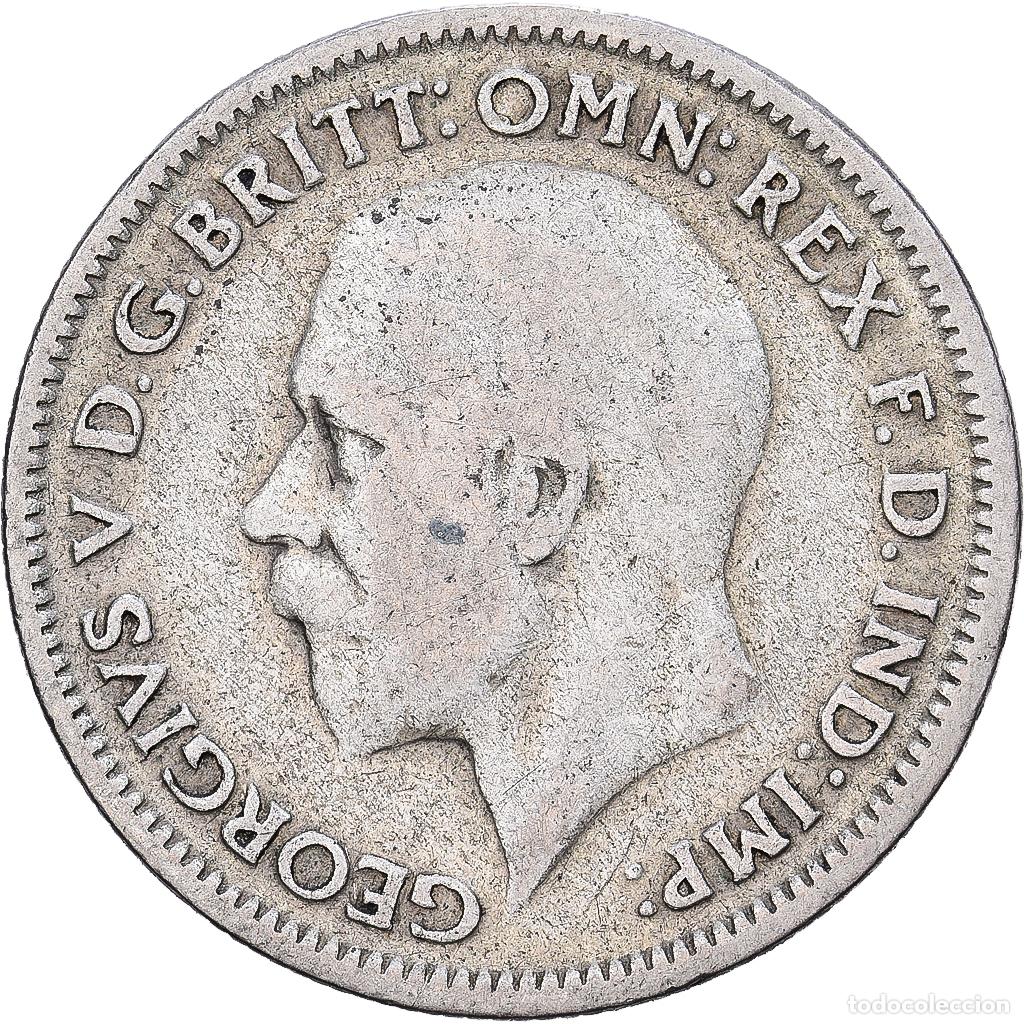 Monedas antiguas de Europa: [#1224214] Gran Breta&ntilde;a, George V, 6 Pence, 1935, Plata, BC+, KM:832