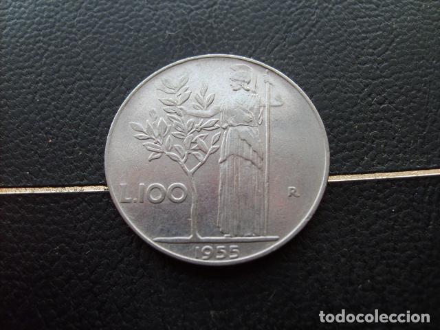 Monedas antiguas de Europa: ITALIA 100 LIRAS 1955