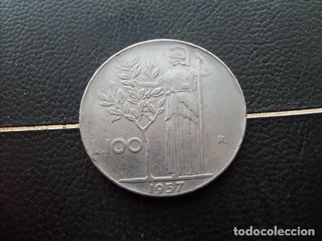 Monedas antiguas de Europa: ITALIA 100 LIRAS 1957