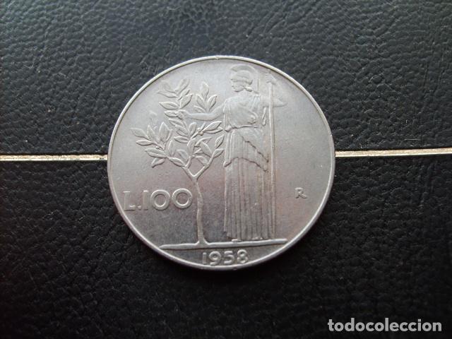 Monedas antiguas de Europa: ITALIA 100 LIRAS 1958
