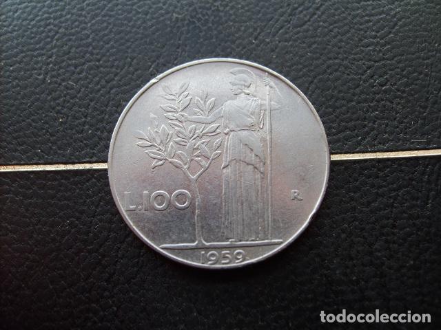 Monedas antiguas de Europa: ITALIA 100 LIRAS 1959