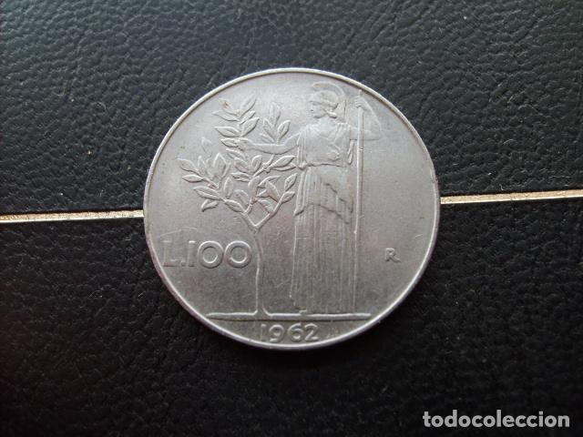Monedas antiguas de Europa: ITALIA 100 LIRAS 1962