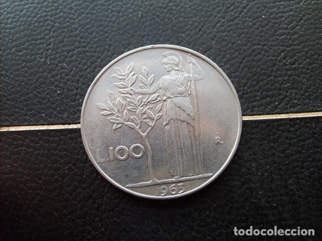 Monedas antiguas de Europa: ITALIA 100 LIRAS 1963