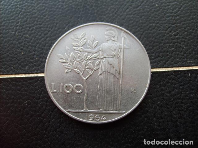 Monedas antiguas de Europa: ITALIA 100 LIRAS 1964