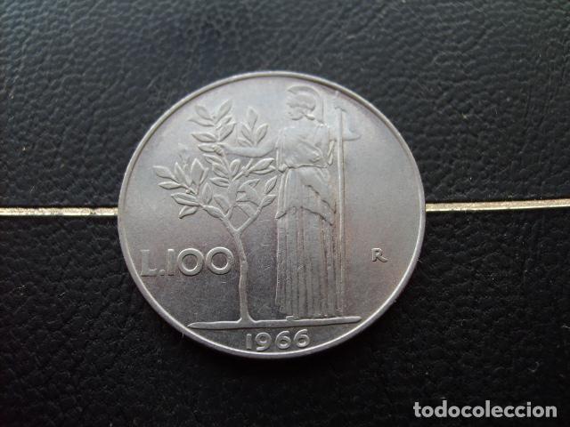 Monedas antiguas de Europa: ITALIA 100 LIRAS 1966