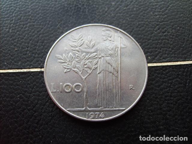 Monedas antiguas de Europa: ITALIA 100 LIRAS 1974