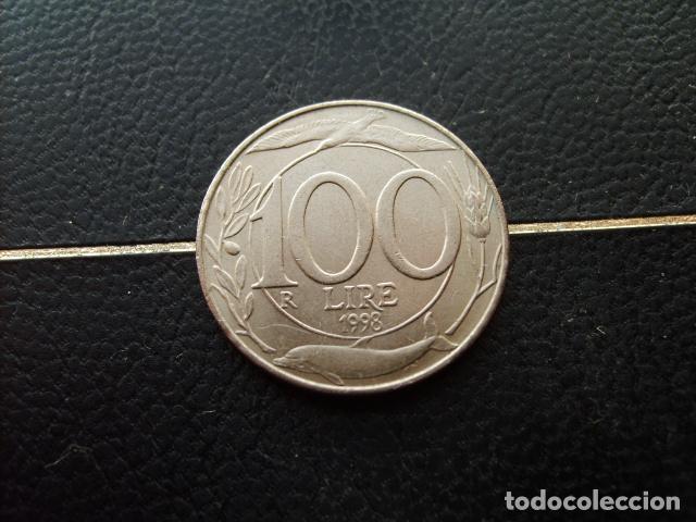 Monedas antiguas de Europa: ITALIA 100 LIRAS 1998