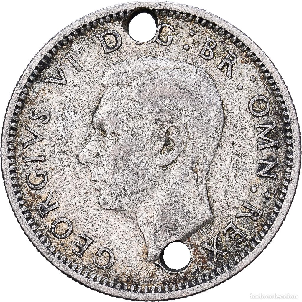 Monedas antiguas de Europa: [#1224241] Gran Breta&ntilde;a, George VI, 6 Pence, 1944, London, Plata, BC+, KM:852