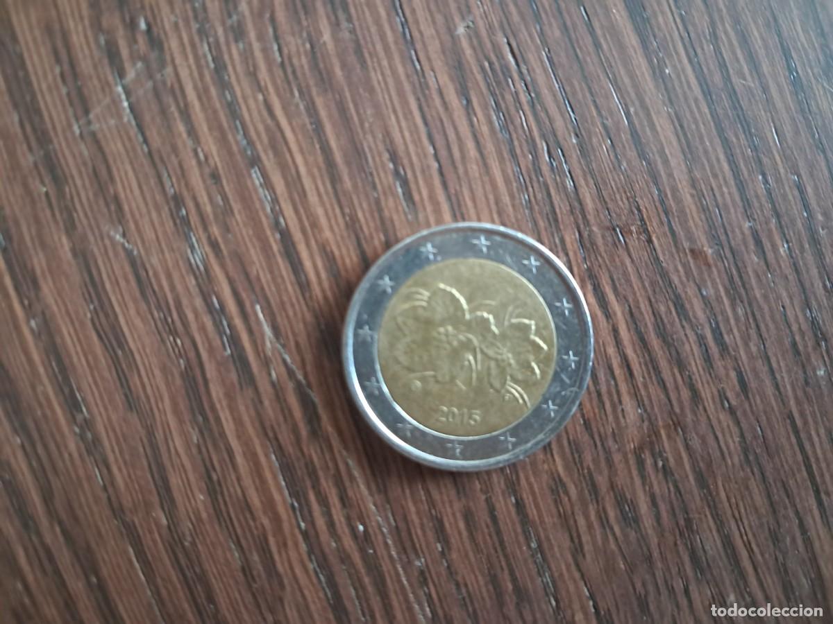 Monedas antiguas de Europa: moneda de 2 euros de Finlandia, a&ntilde;o 2015.