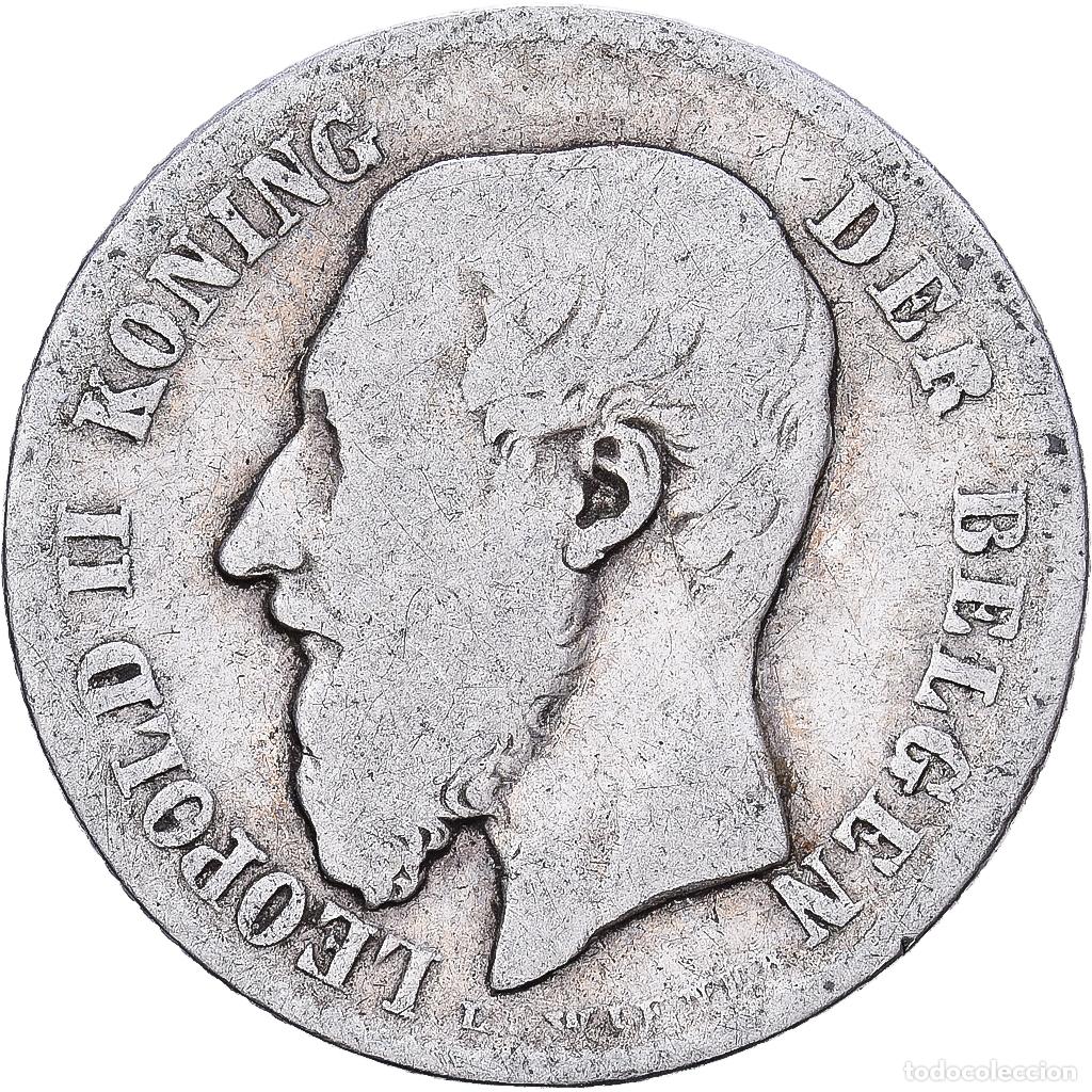 Monedas antiguas de Europa: [#1224249] B&eacute;lgica, Leopold II, 50 Centimes, 1899, Plata, BC, KM:26