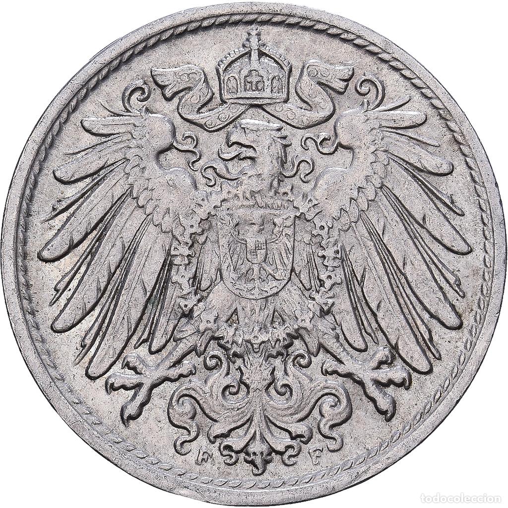 Monedas antiguas de Europa: [#1224258] ALEMANIA - IMPERIO, Wilhelm II, 10 Pfennig, 1908, Stuttgart, Cobre - n&iacute;quel
