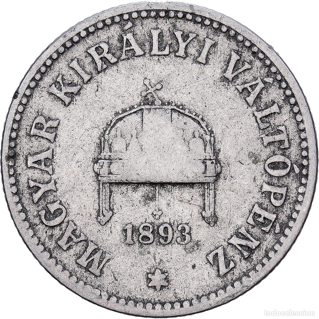Monedas antiguas de Europa: [#1224259] Hungr&iacute;a, Franz Joseph I, 10 Filler, 1893, Kormoczbanya, N&iacute;quel, BC+, KM:482