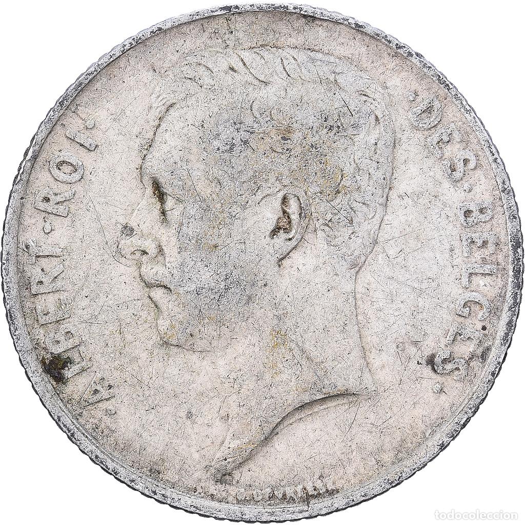 Monedas antiguas de Europa: [#1224257] B&eacute;lgica, Franc, 1911, Brussels, Plata, BC+, KM:Pn176