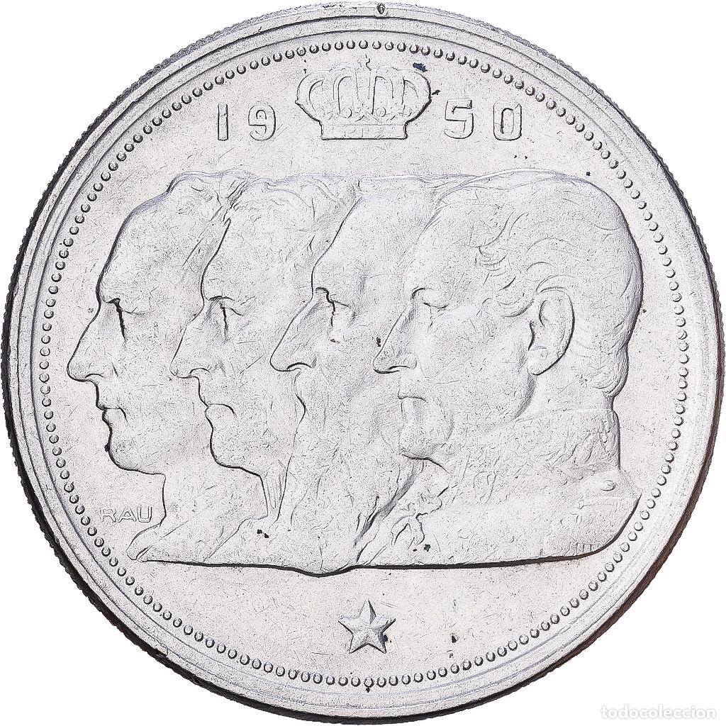 Monedas antiguas de Europa: [#1509973] B&eacute;lgica, 100 Francs, 100 Frank, 1950, Plata, BC+, KM:138.1