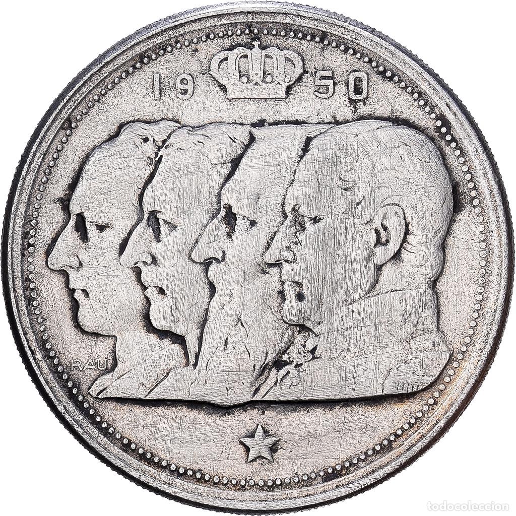 Monedas antiguas de Europa: [#1509974] B&eacute;lgica, 100 Francs, 100 Frank, 1950, Plata, BC+, KM:138.1
