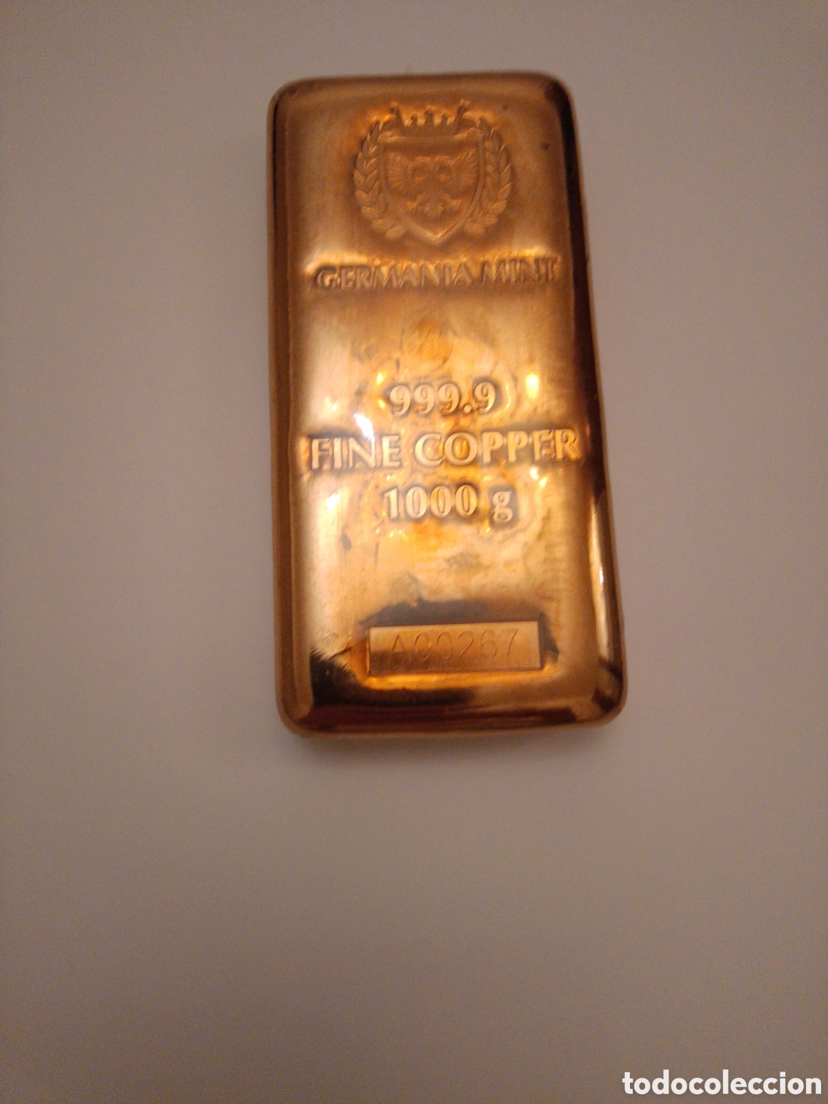 Monedas antiguas de Europa: Lingote de cobre German&iacute;a mint