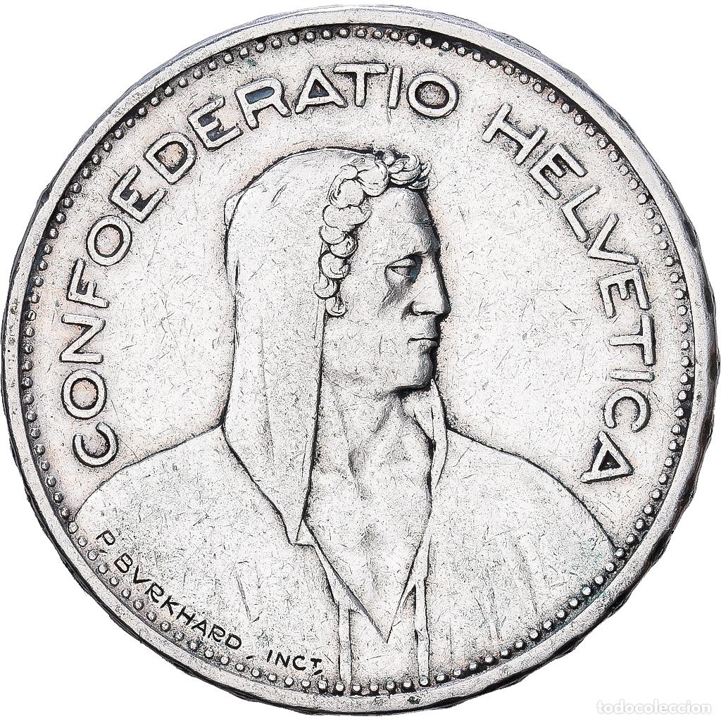 Monedas antiguas de Europa: [#1509978] Suiza, 5 Francs, 1931, Bern, Plata, BC+, KM:40